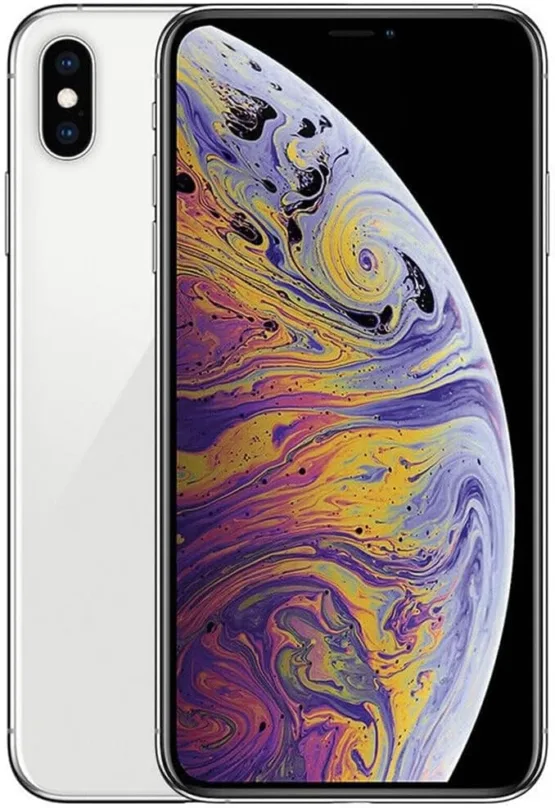 Apple iPhone XS Max, 64GB, Silver - Fully Unlocked (Reacondicionado)