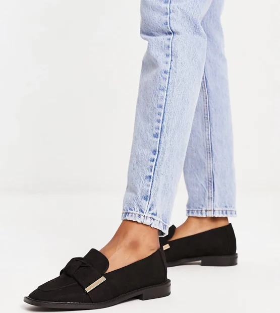 Simply Be Wide Fit flat ballet shoes