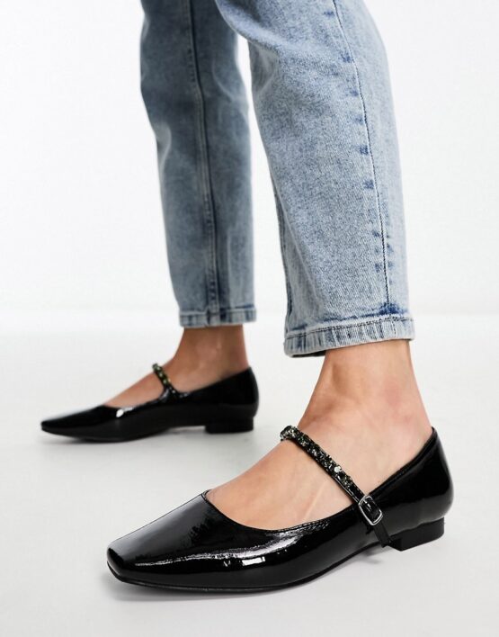 Lorde mary jane ballet flats in black patent