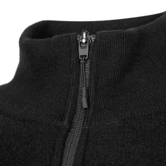 Y-3 MENS HALF ZIP TOP BLACK - Imagen 2