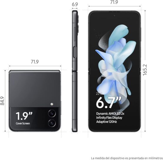 SAMSUNG Galaxy-Z Flip4 8GB + 256GB Gray - Imagen 5
