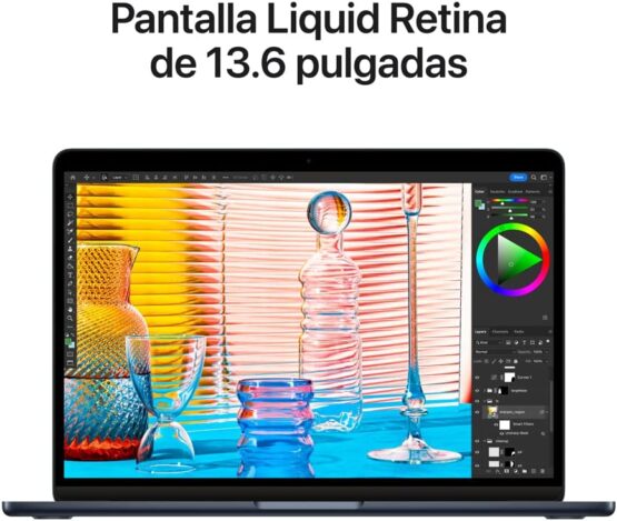 Apple MacBook Air de 13 Pulgadas: Chip M2 de con CPU de 8 núcleos y GPU de 8 núcleos, 256 GB SSD - Imagen 2