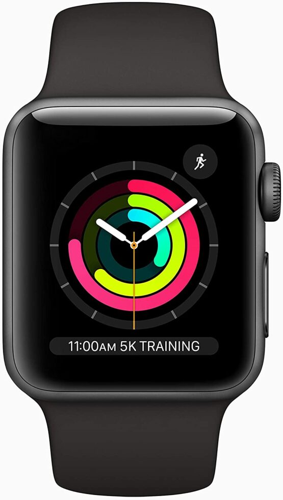 Apple Watch Series 5 (GPS, 44 mm) - Caja de Aluminio Gris Espacial con Correa Deportiva Negra (Reacondicionado) - Imagen 4