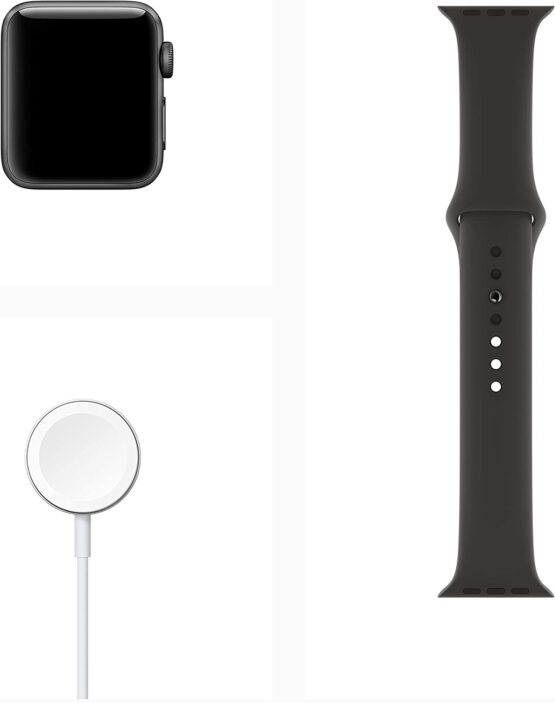 Apple Watch Series 5 (GPS, 44 mm) - Caja de Aluminio Gris Espacial con Correa Deportiva Negra (Reacondicionado) - Imagen 2