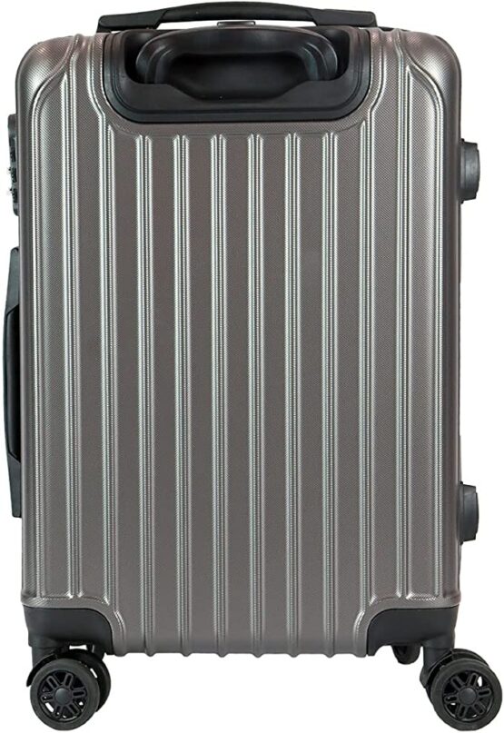 Nautica Quest Hardside Spinner Luggage, Gris/Anaranjado, Carry-On 21-Inch, Quest Hardside Spinner Luggage - Imagen 2