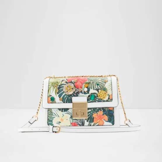 ALDO Ballia cross body bag in embellished tropical print - Imagen 3