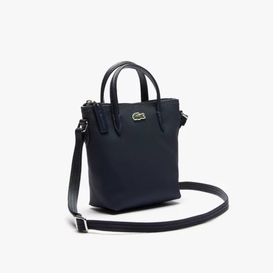 Bolso Tote mini L.12.12 Concept en petit piqué de canvas recubierta para mujer - Imagen 2
