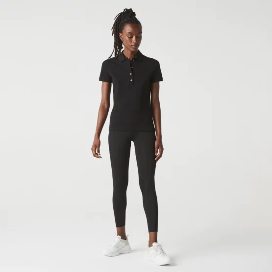 Polo Lacoste en piqué de algodón stretch para mujer - Imagen 3