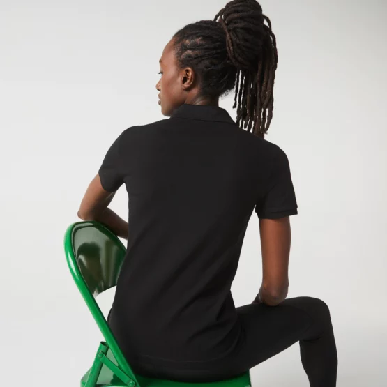 Polo Lacoste en piqué de algodón stretch para mujer - Imagen 2