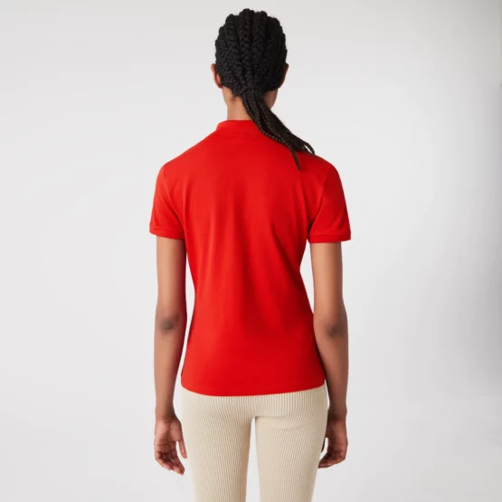 Polo Lacoste en piqué de algodón stretch para mujer - Imagen 4