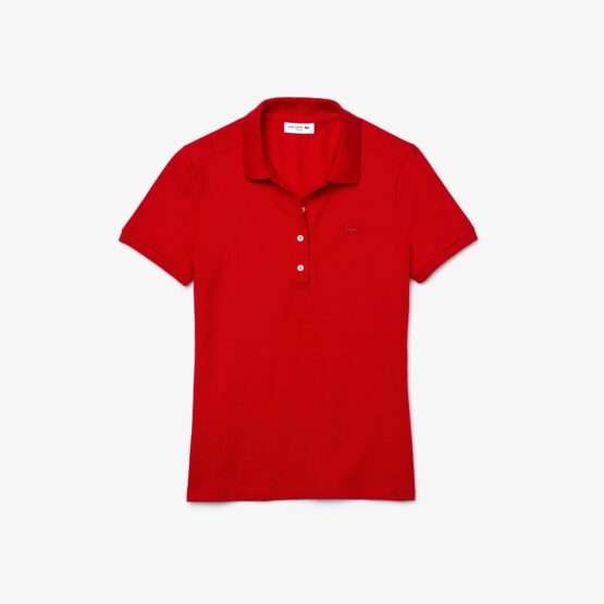 Polo Lacoste en piqué de algodón stretch para mujer - Imagen 2