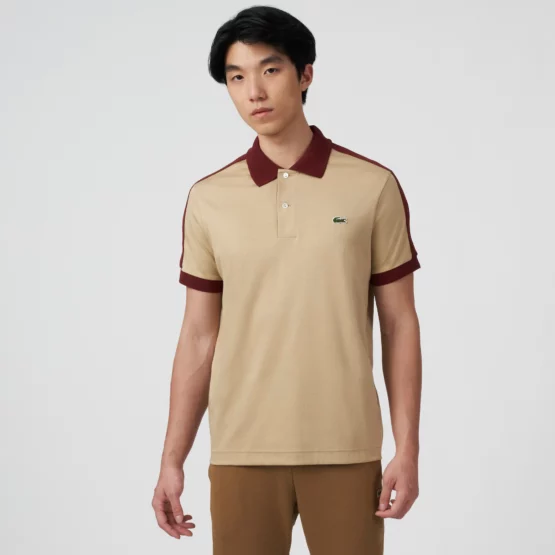 Polo Lacoste Classic Fit con cuello de contraste para hombre