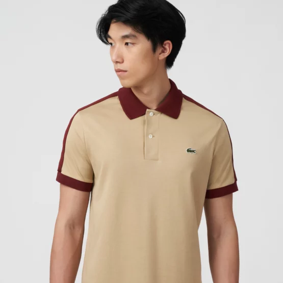 Polo Lacoste Classic Fit con cuello de contraste para hombre - Imagen 5