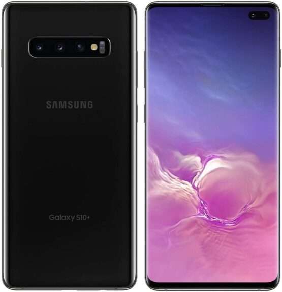 Samsung Galaxy S10+, 128GB, Prisma Negro - Totalmente desbloqueado (Reacondicionado)