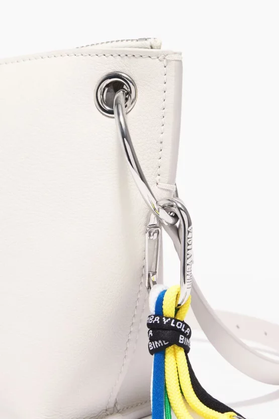 BOLSO BANDOLERA M PIEL BLANCO - Imagen 3