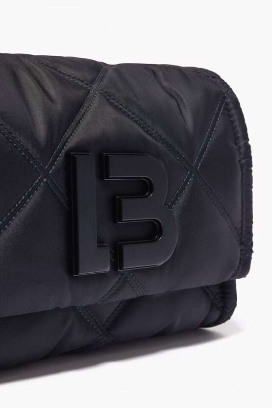 BOLSO BANDOLERA S NYLON SOLAPA NEGRO - Imagen 3
