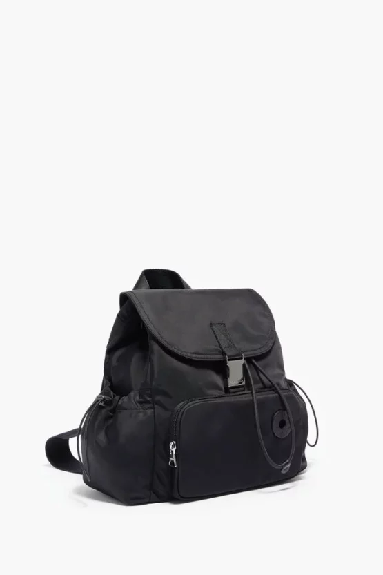 MOCHILA M NYLON NEGRA