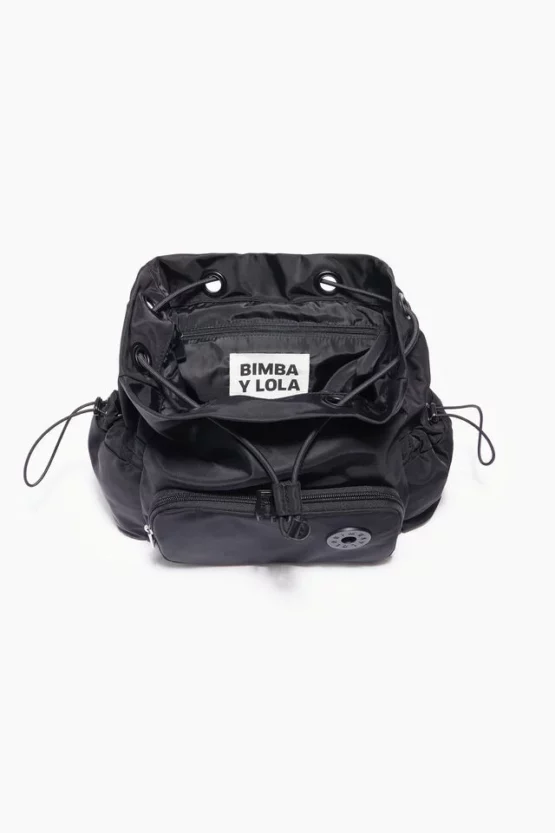 MOCHILA M NYLON NEGRA - Imagen 2