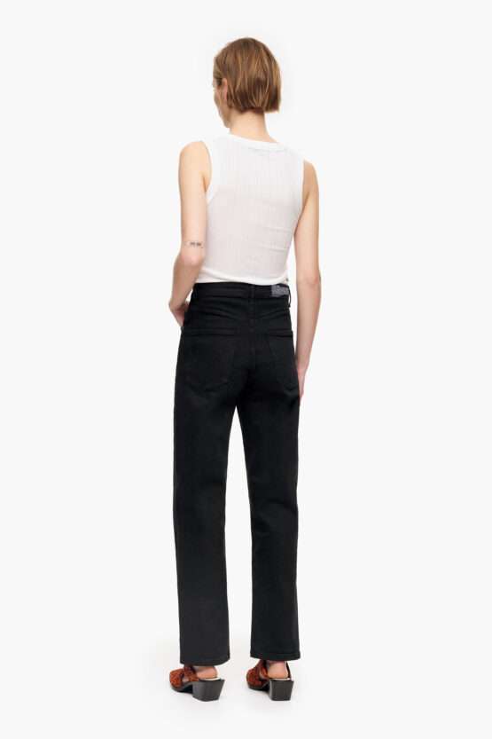 STRAIGHT CROPPED - VAQUERO RECTO NEGRO - Imagen 3