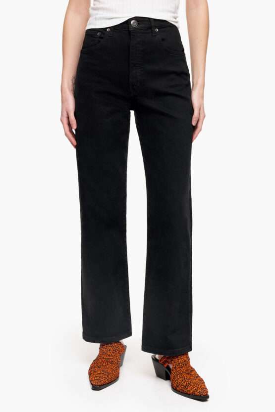 STRAIGHT CROPPED - VAQUERO RECTO NEGRO - Imagen 2