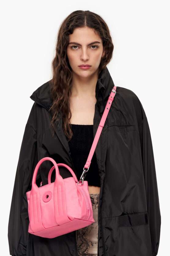 BOLSO TOTE XS NYLON ROSA - Imagen 4