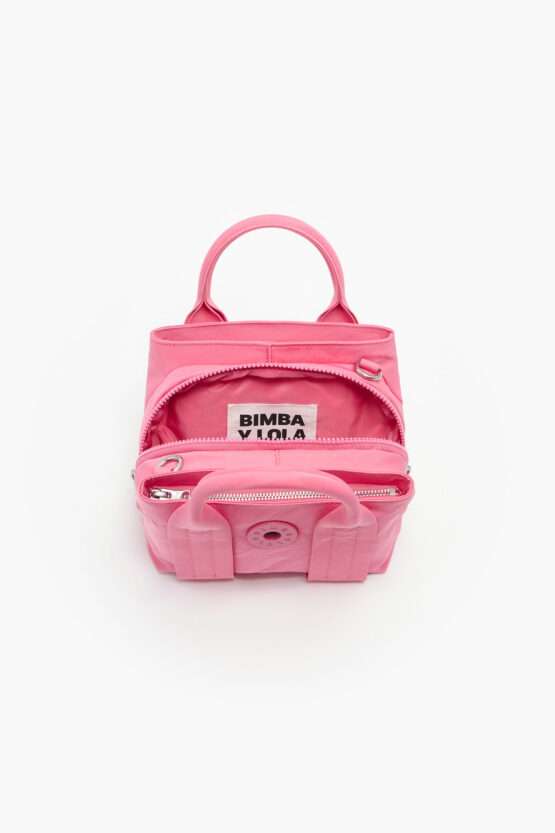 BOLSO TOTE XS NYLON ROSA - Imagen 2