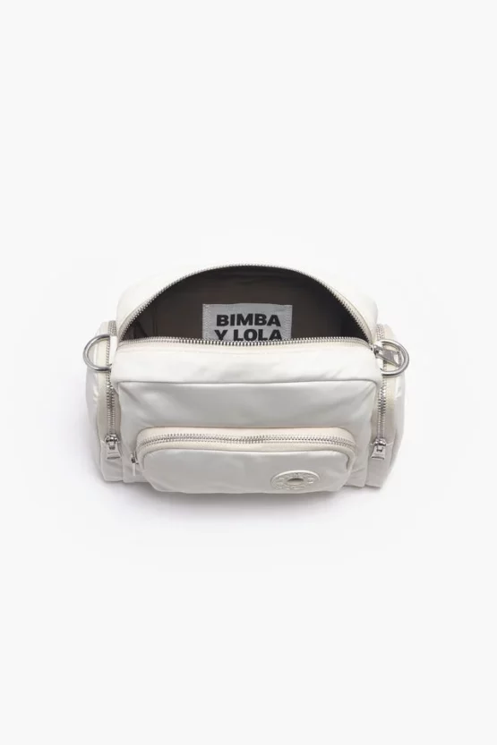 BOLSO BANDOLERA M NYLON HUESO - Imagen 2