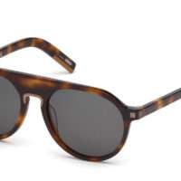 Ermenegildo Zegna EZ0123 52A 55 Lentes de Sol Para Hombre Tortoiseshell