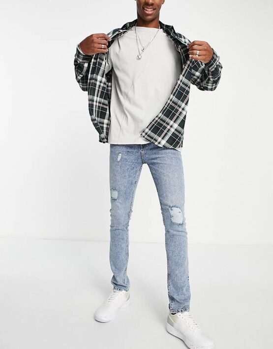 Aeropostale slim fit jeans in dark blue - Imagen 2