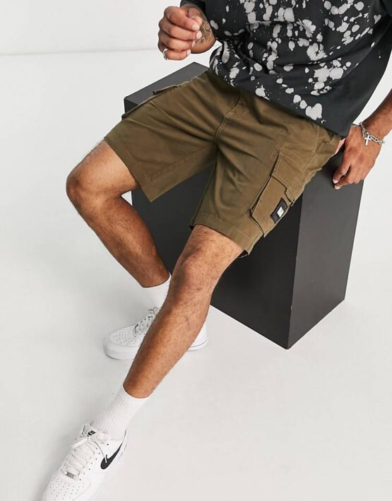 Weekend Offender Mascia cargo shorts in khaki - Imagen 2