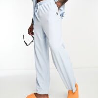 Bolongaro Trevor textured beach pants in niagara blue