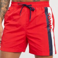 Tommy Hilfiger medium length swim short in red