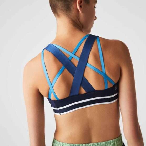 Sujetador deportivo para mujer Lacoste SPORT tirantes cruzados - Imagen 4