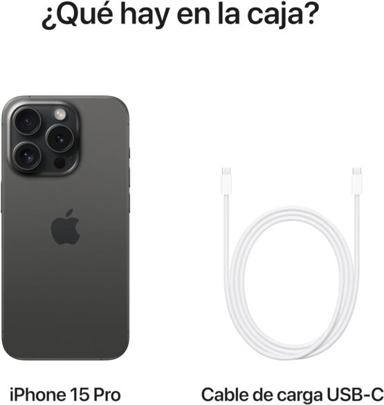 Apple iPhone 15 Pro (128 GB) - Titanio Negro - Imagen 3