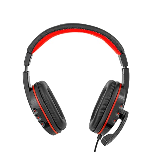 AUDIFONOS Gamer Gren Leaf para Gaming Tipo Diadema Over-Ear, Alámbricos, con Increíble Sonido, Control de Audio, Micrófono con Posiciones, Multiplataforma, Adaptador de 2 Puntas