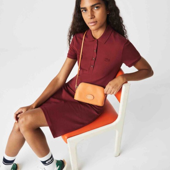 CROSSBODY DE PIEL GRANULADA LACOSTE