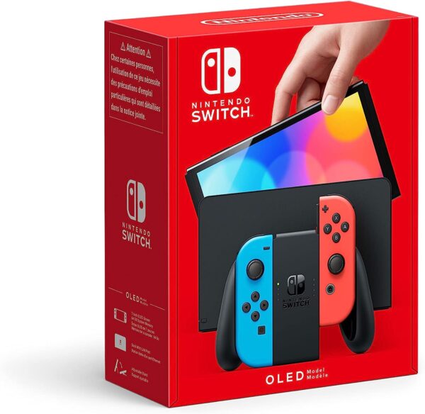 Nintendo Switch Modelo OLED w/ Neon Red & Neon Blue Joy-Con - Standard Edition (Version Internacional)