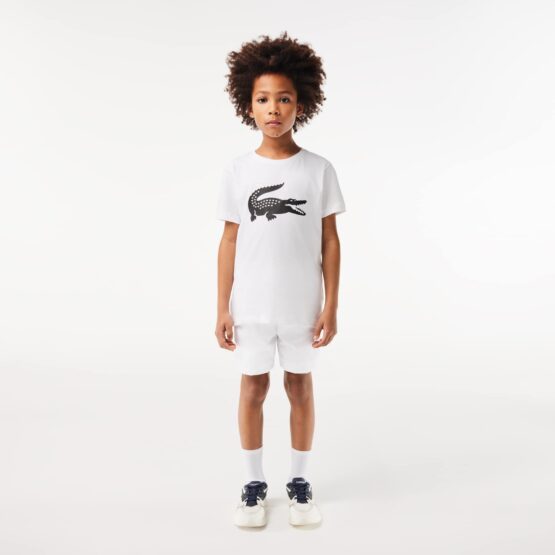 Shorts de niño Lacoste SPORT en tafetán diamantado