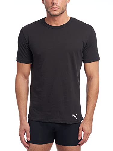 PUMA Paquete De 3 Camisetas Cuello Redondo Para Hombre, Blanco/gris/negro (white/gray/black), XL Paquete De