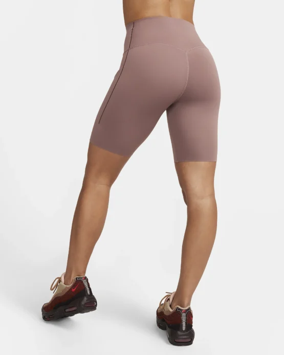 Nike Universa Shorts de ciclismo con bolsillos de 20 cm de tiro alto y media sujeción - Imagen 3