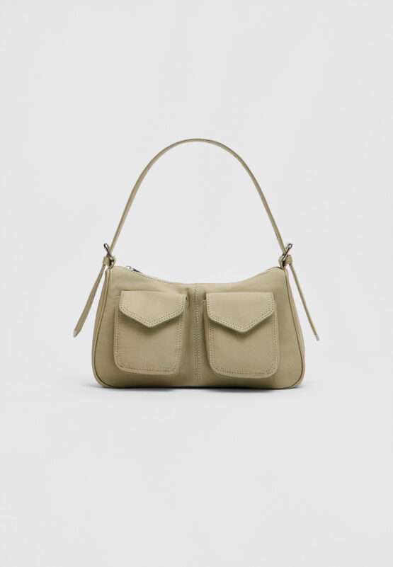 BOLSO DE HOMBRO BOLSILLOS TEJIDO - Imagen 2