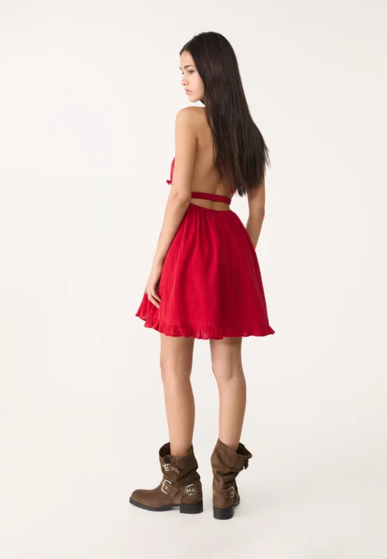 VESTIDO CORTO ESPALDA DESCUBIERTA - Imagen 4