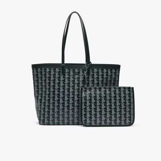 BOLSO TOTE ZELY MEDIANO DE LONA RECUBIERTA CON MONOGRAMA - Imagen 4