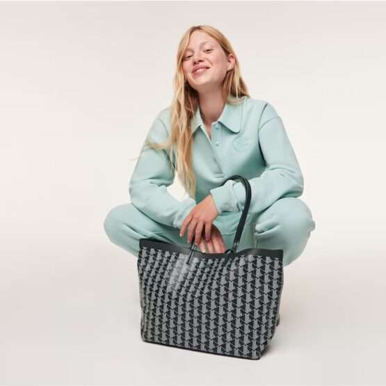 BOLSO TOTE ZELY MEDIANO DE LONA RECUBIERTA CON MONOGRAMA - Imagen 2