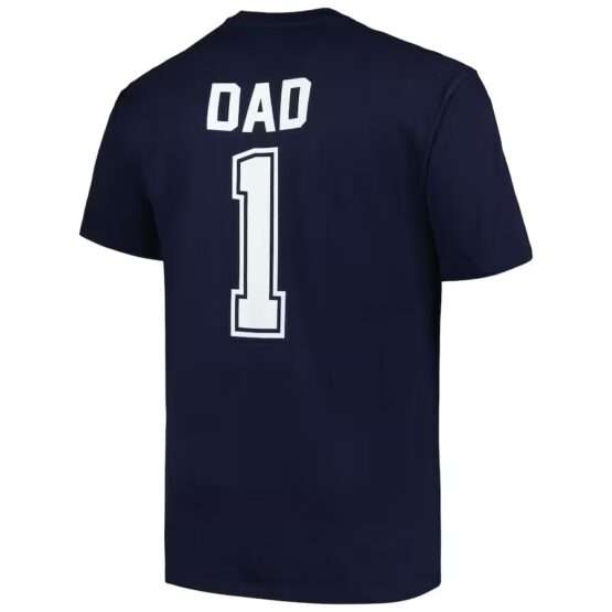 Men's New York Yankees Profile Navy Big & Tall #1 Dad T-Shirt - Imagen 3