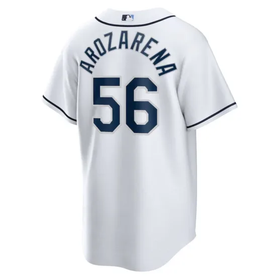 Men's Tampa Bay Rays Randy Arozarena Nike White Replica Player Jersey - Imagen 4