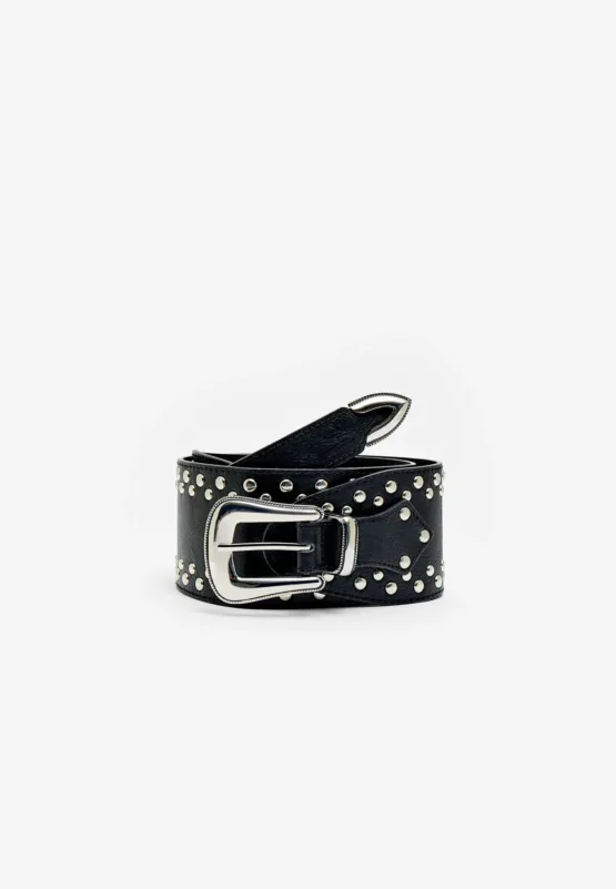 Cinturón ancho tachas Stradivarius