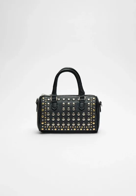 Bolso bowling tachas metálicas Stradivarius
