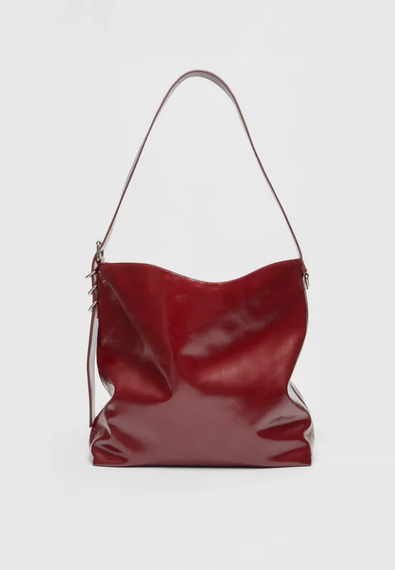 Bolso bucket efecto piel Stradivarius - Imagen 2