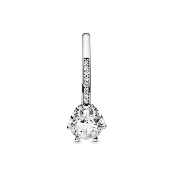 Anillo Corona deslumbrante transparente - Imagen 3